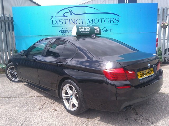BMW 5 Series 520D M Sport Saloon SD16HNH Black #6