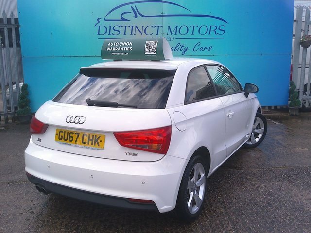 Audi A1 Tfsi Sport Hatchback GU67CHK White #6