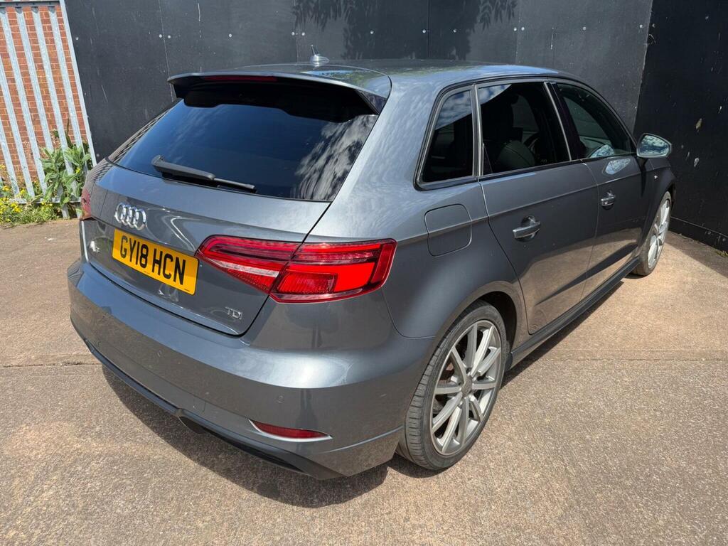 Audi A3 Hatchback 2.0 Tdi Black Edition Sportback Euro 6 GY18HCN Grey #4