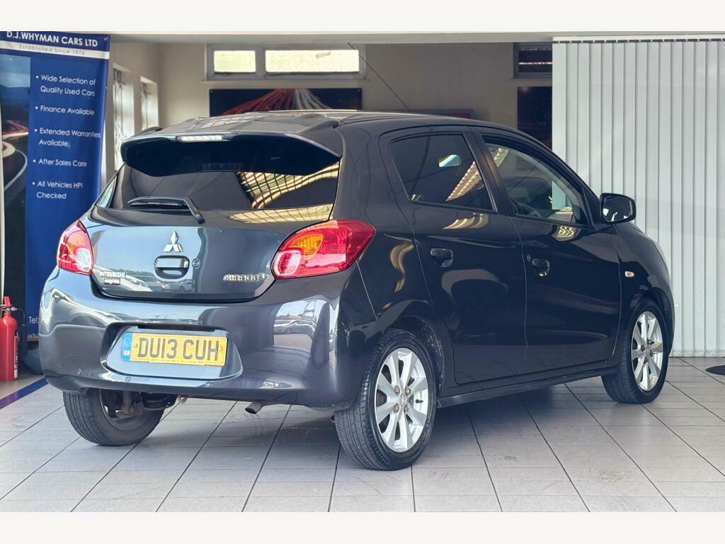 Mitsubishi Mirage 2013 1.2 3 Hatchback Cvt Euro 5 Ss Blue #8