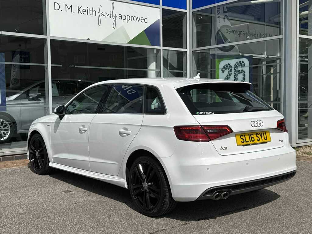 Audi A3 2.0 Tdi S Line Nav White #5