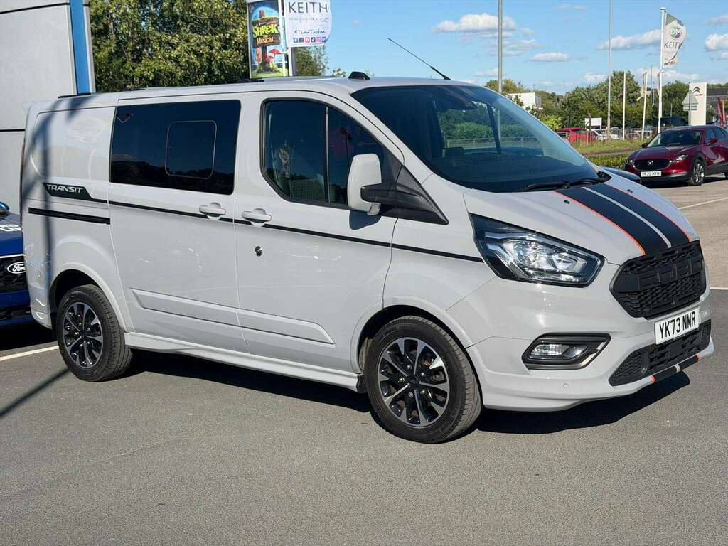 Ford Transit Custom 2.0 Ecoblue 170Ps Low Roof Dcab Sport Van YK73NMR Grey #3