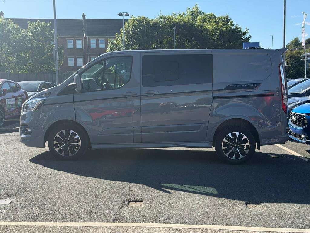 Ford Transit Custom 2.0 Ecoblue 170Ps Low Roof Dcab Sport Van YK73NMR Grey #4