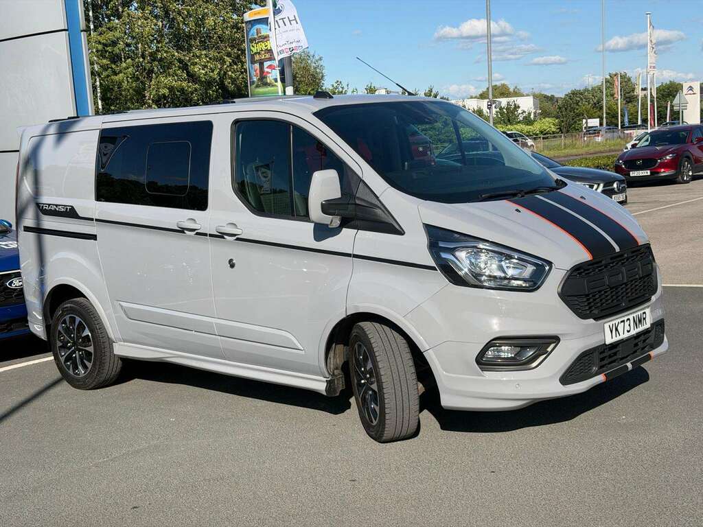 Ford Transit Custom 2.0 Ecoblue 170Ps Low Roof Dcab Sport Van YK73NMR Grey