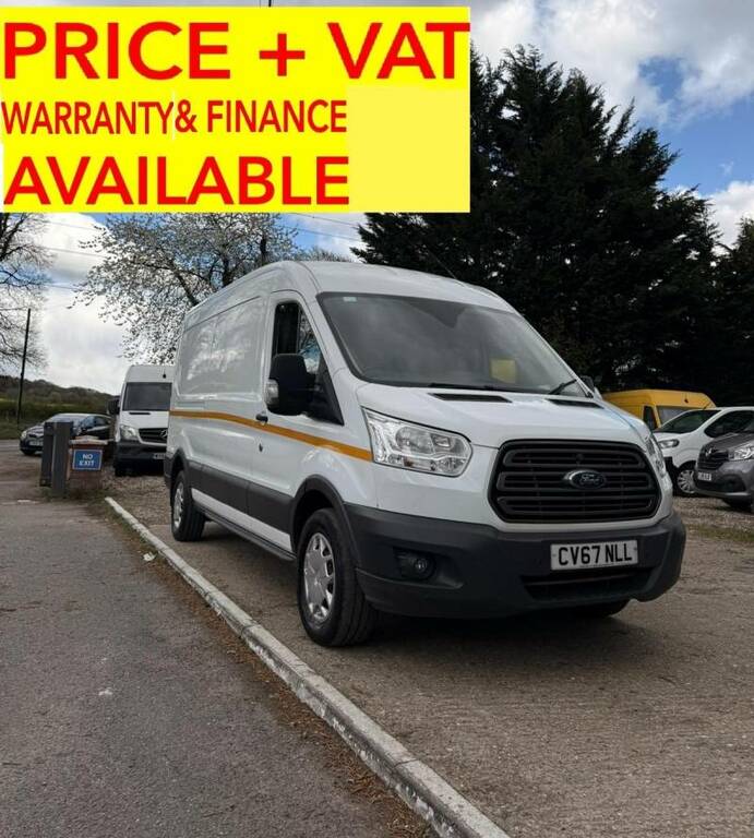 Ford Transit Custom 2.0 350 Ecoblue Fwd L3 H2 Lwb Med Roof - 2017 67 CV67NLL White