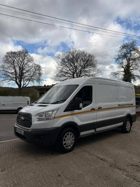 Ford Transit Custom 2.0 350 Ecoblue Fwd L3 H2 Lwb Med Roof - 2017 67 CV67NLL White #2