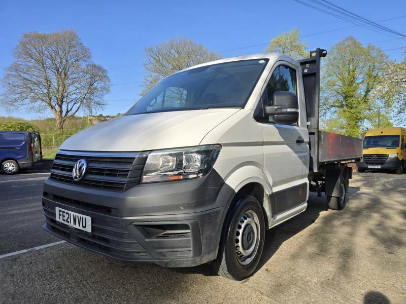 Volkswagen Crafter 2.0 Tdi Tipper Alloy Only 30,000 Miles No Vat White