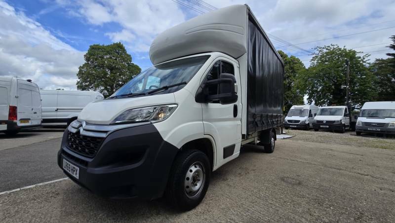 Citroen Relay 2.0 Bluehdi 35 Plus Curtainside Tail Lift No Vat White #2