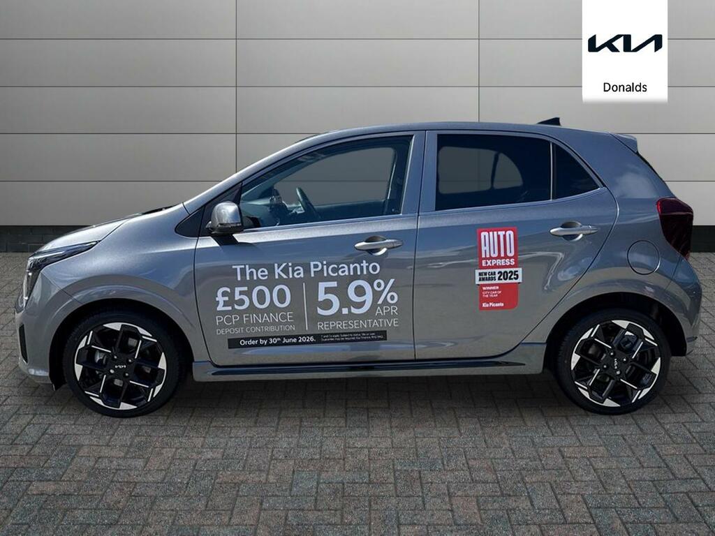 Kia Picanto 1.0 Gt-line Amt Euro 6 Ss Grey #6