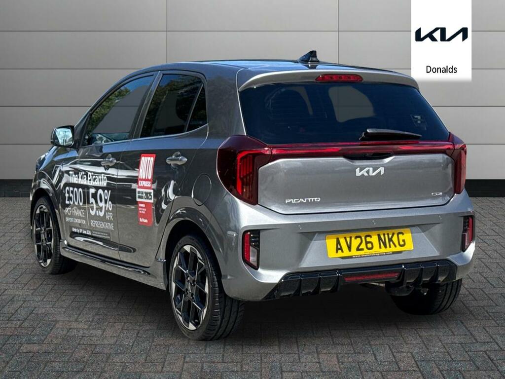 Kia Picanto 1.0 Gt-line Amt Euro 6 Ss Grey #5