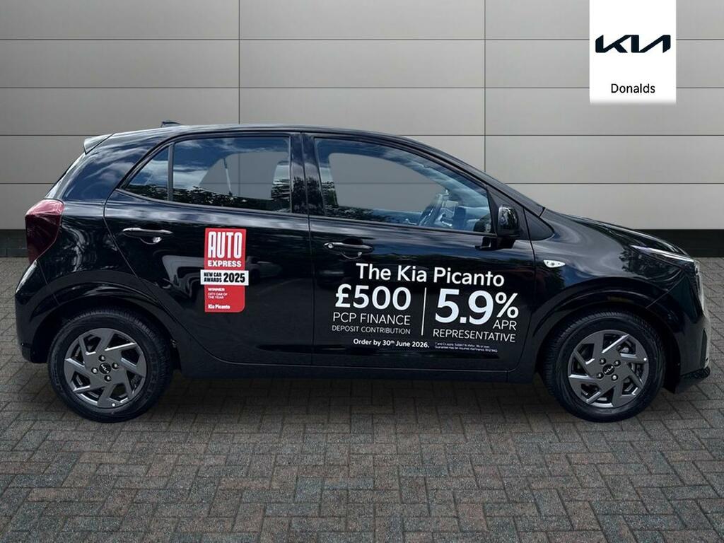 Kia Picanto 1.0 Pure Euro 6 Ss Black #2