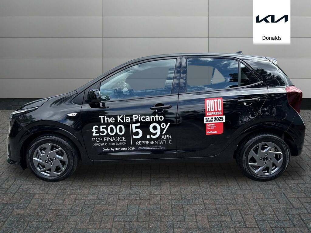 Kia Picanto 1.0 Pure Euro 6 Ss Black #6