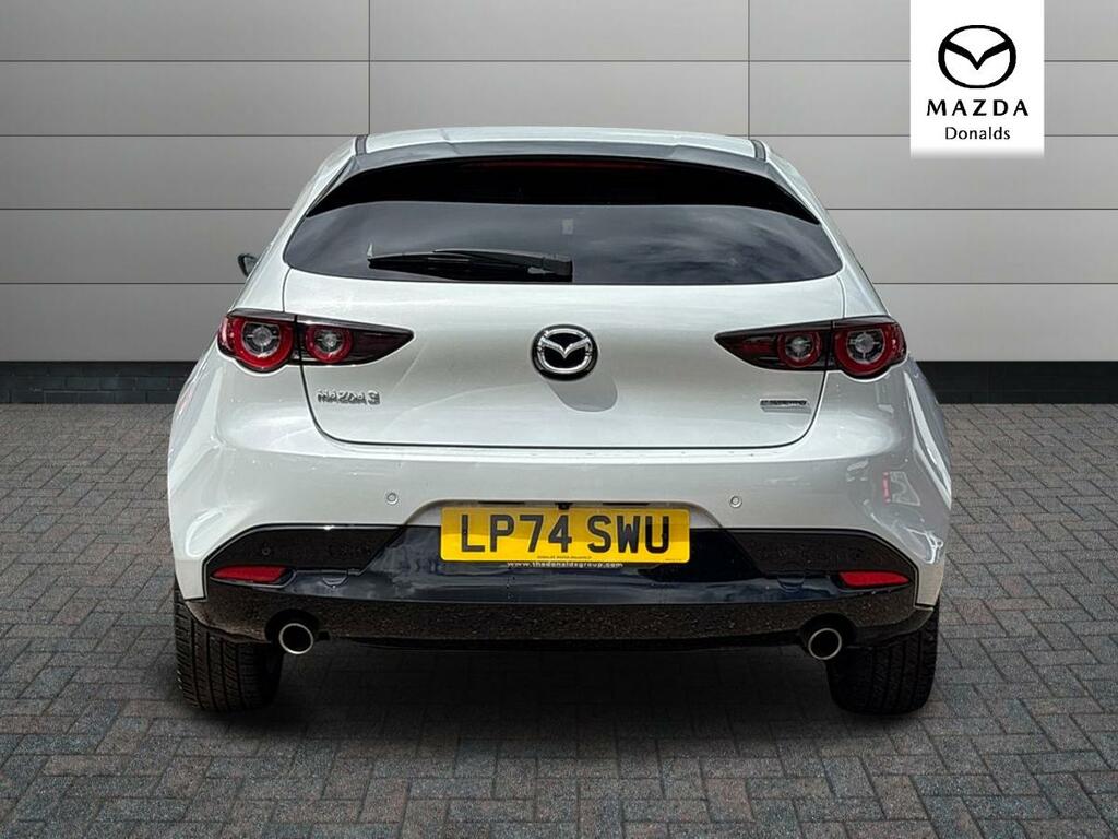 Mazda 3 2.5 E-skyactiv-g Mhev Exclusive-line Hatchback White #4