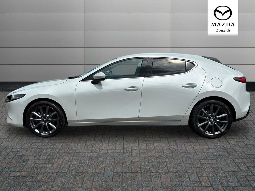 Mazda 3 2.5 E-skyactiv-g Mhev Exclusive-line Hatchback White #6