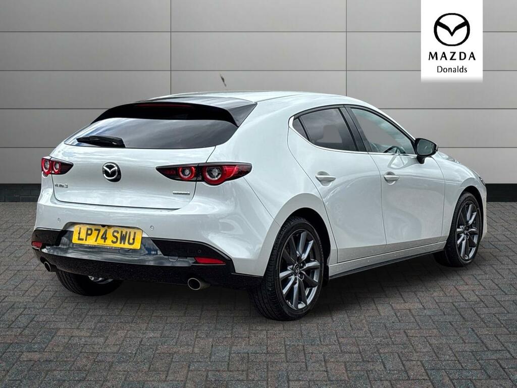 Mazda 3 2.5 E-skyactiv-g Mhev Exclusive-line Hatchback White #3