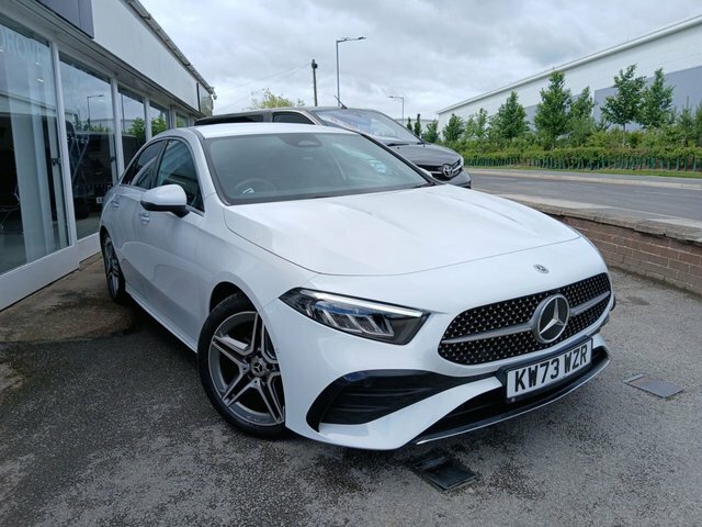 Mercedes-Benz A Class 1.3 A200h Mhev Amg Line Executive Saloon Pet KW73WZR White #2