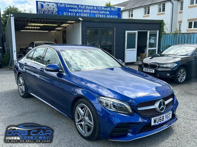 Mercedes-Benz C Class 2.0 C220d Amg Line Premium Saloon G-t Blue