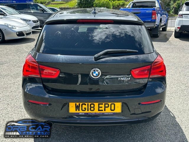 BMW 1 Series 1.5 116D Sport Hatchback Euro 6 WG18EPO Black #5