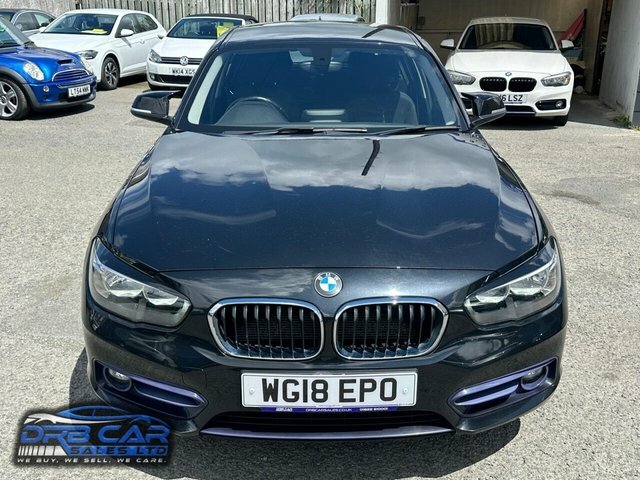 BMW 1 Series 1.5 116D Sport Hatchback Euro 6 WG18EPO Black #2