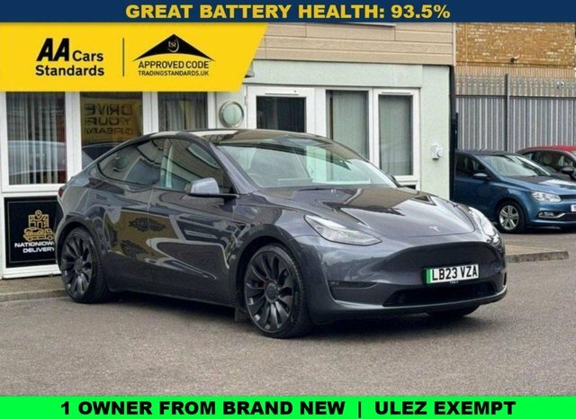 Tesla Model Y Dual Motor Performance Suv 4Wd Grey