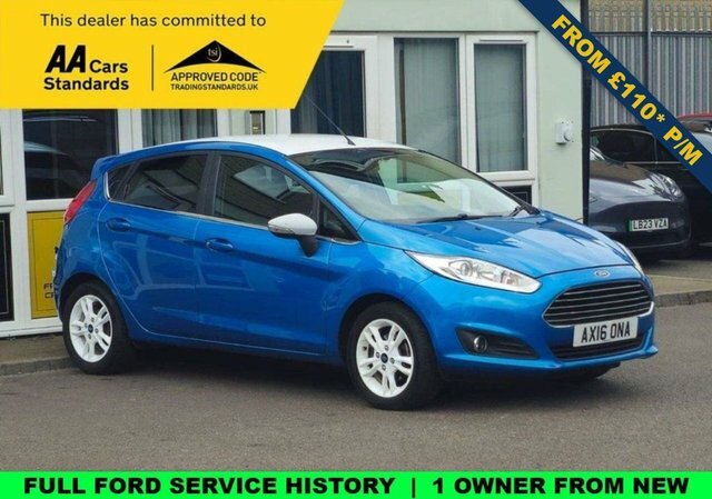 Ford Fiesta 1.0T Ecoboost Zetec Blue Edition Hatchback Pet Blue