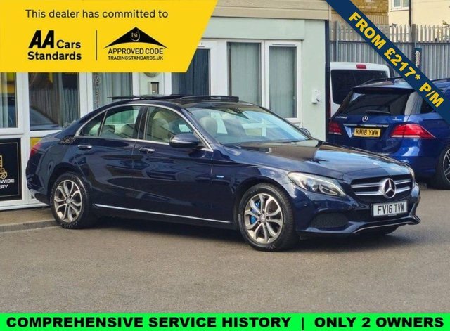 Mercedes-Benz C Class 2.0 C350e 6.4Kwh Sport Premium Saloon Blue