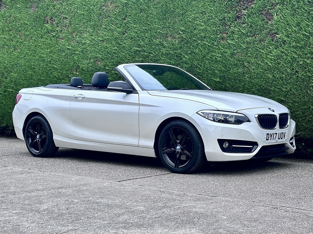 BMW 2 Series 2.0 220I Sport Convertible Euro White #2
