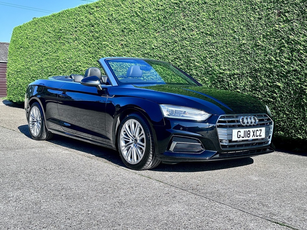 Audi A5 2.0 Tfsi Sport Convertible Euro Black #2