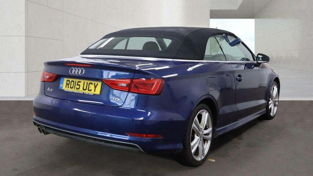 Audi A3 Cabriolet 2.0 Tdi S Line S Tronic Euro 6 Ss Blue #4
