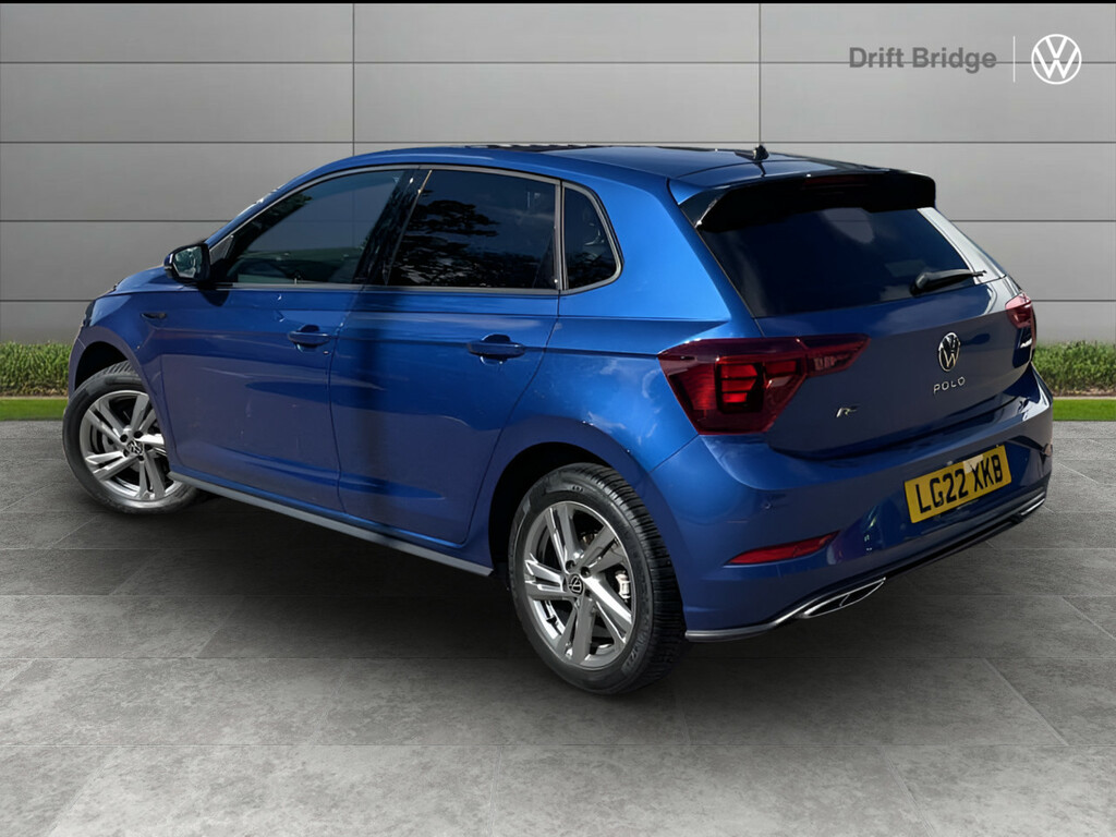 Volkswagen Polo 1.0 Tsi 110 R-line Dsg LG22XKB Blue #3