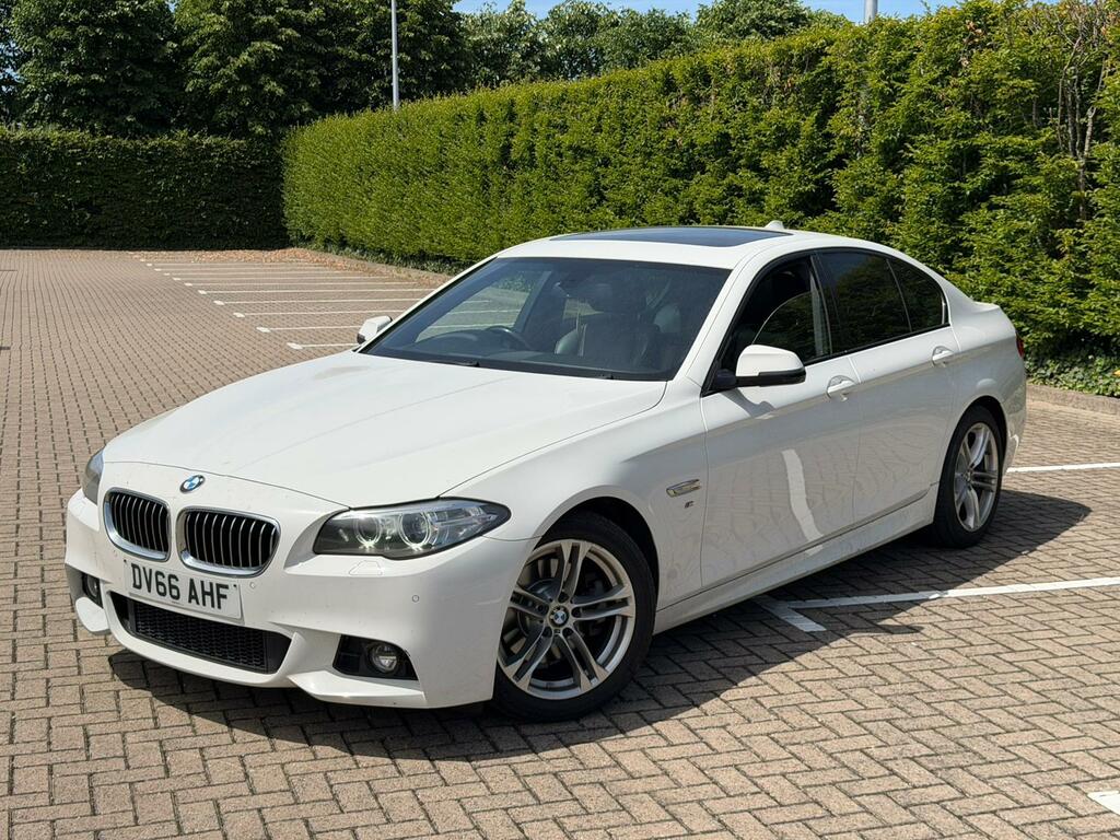 BMW 5 Series M Sport White #3