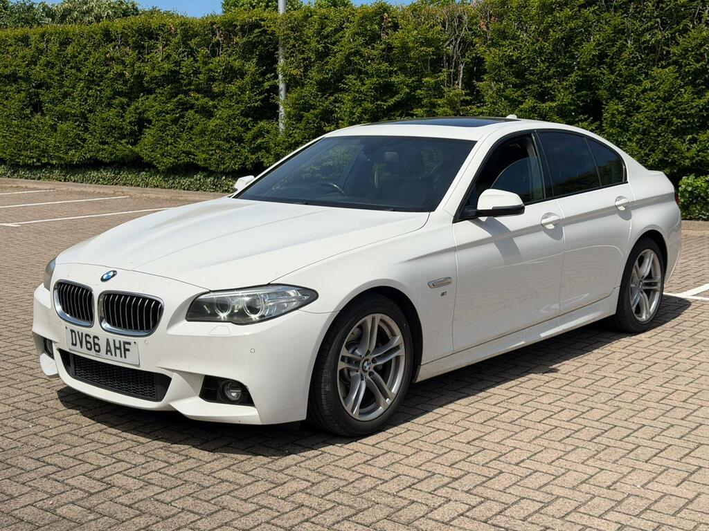 BMW 5 Series M Sport White #6
