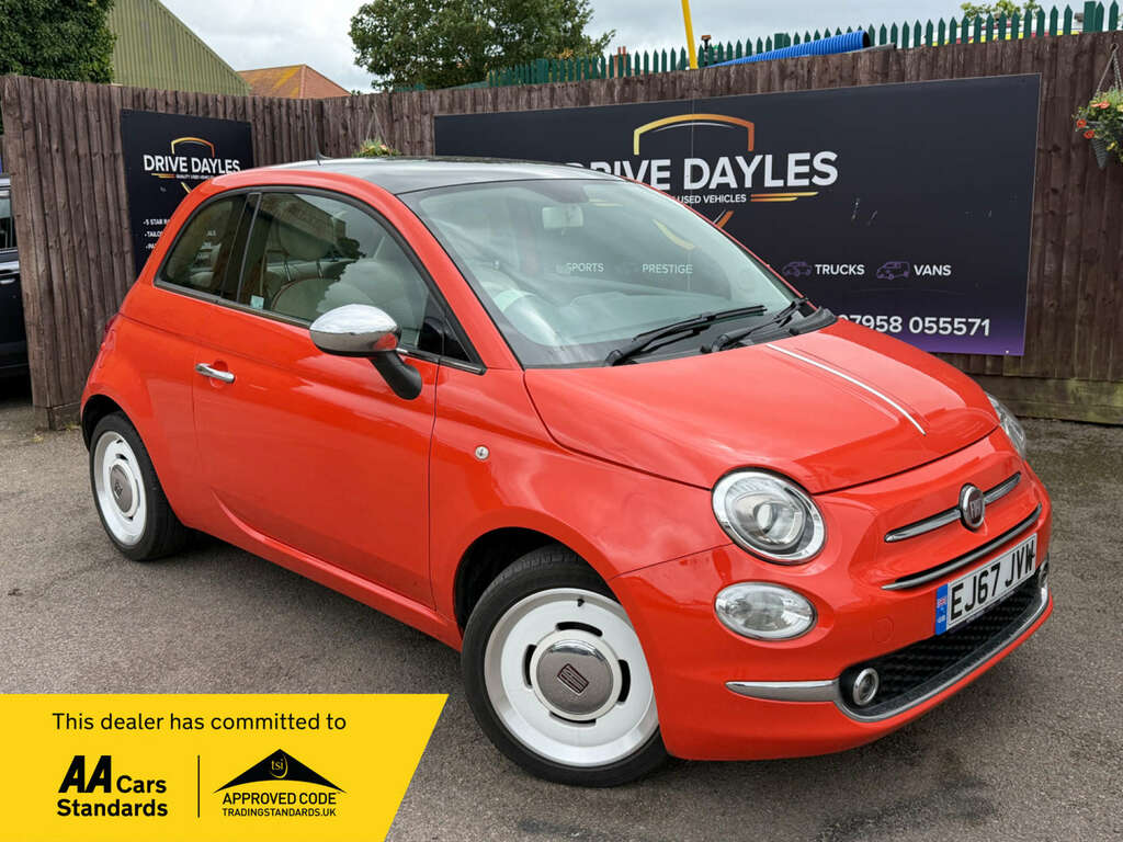 Fiat 500 Hatchback White #1