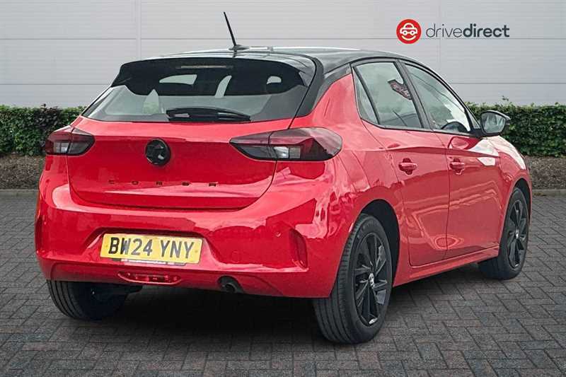 Vauxhall Corsa 1.2 Turbo Yes Hatchback Euro 6 BW24YNY Red #3