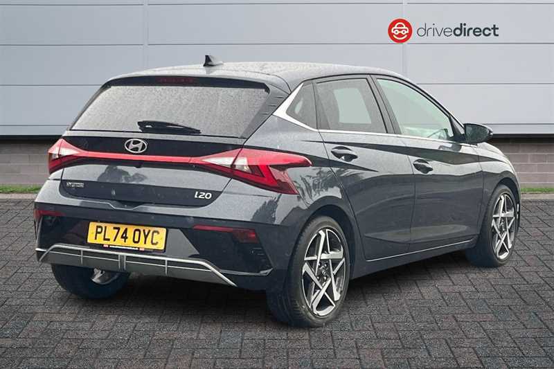Hyundai I20 1.0 T-gdi Premium Hatchback Euro PL74OYC Grey #3