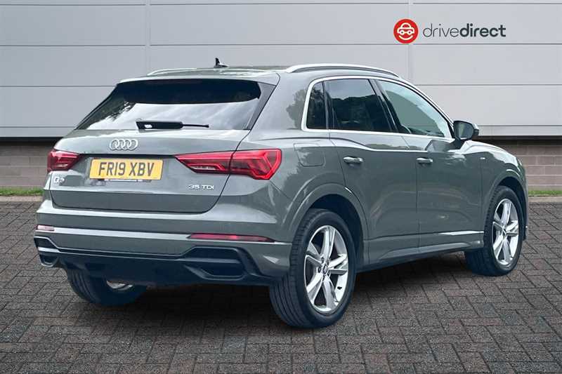 Audi Q3 2.0 Tdi 35 S Line Suv S Tronic Euro 6 FR19XBV Grey #3