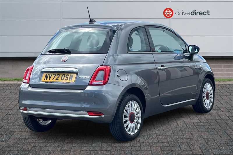 Fiat 500 1.0 Mhev Red Hatchback Euro 6 S NV72OSW Grey #3