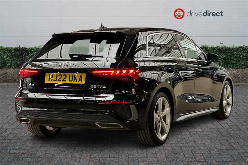 Audi A3 1.5 Tfsi 35 S Line Sportback S Tronic E HJ22UKA Black #3