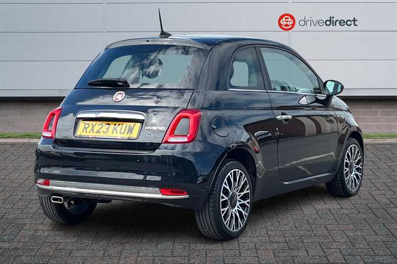 Fiat 500 1.0 Mhev Hatchback Euro 6 Ss RX23KUW Black #3