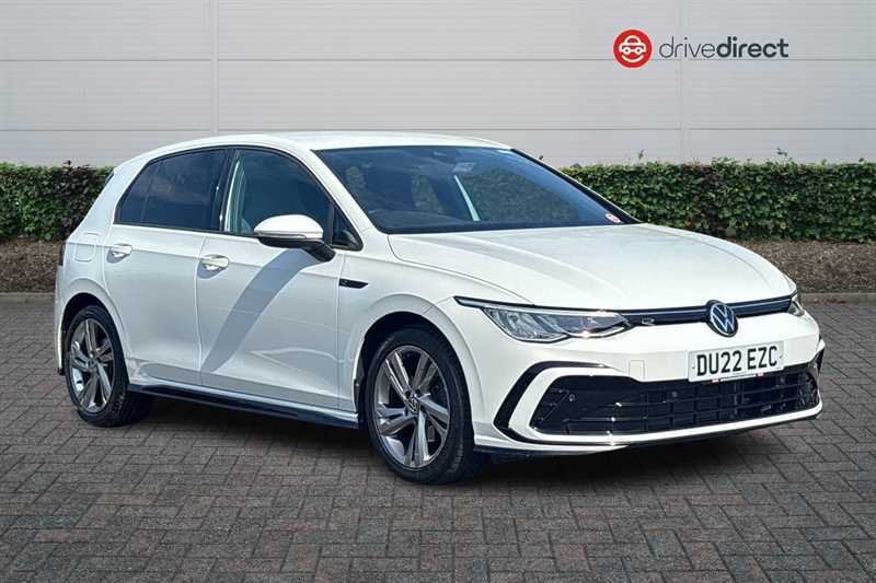 Volkswagen Golf 1.5 Etsi Mhev R-line Hatchback Hybrid D DU22EZC White