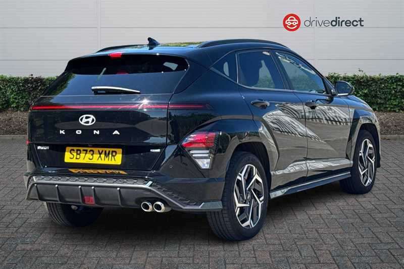 Hyundai Kona 1.6 H-gdi N Line S Suv Hybrid Dct Euro SB73XMR Black #3