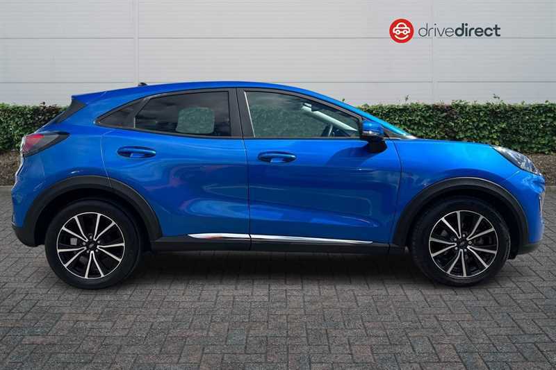 Ford Puma 1.0T Ecoboost Mhev Titanium Suv Hybrid YS73HXO Blue #2