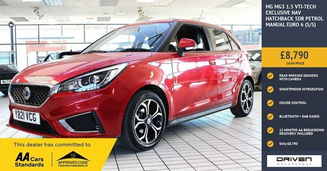 MG MG3 1.5 Vti-tech Exclusive Nav Hatchback Ma Red