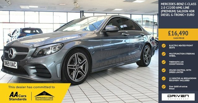 Mercedes-Benz C Class 2.0 C220d Amg Line Premium Saloon G-t Grey