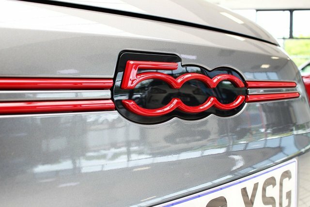 Fiat 500E Red Hatchback NL22XSG Grey #5