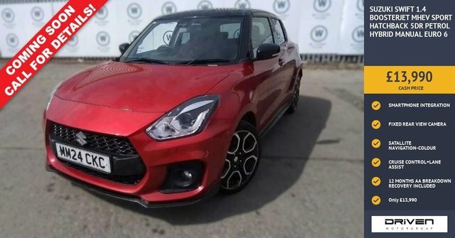 Suzuki Swift 1.4 Boosterjet Mhev Sport Hatchback Hyb Red