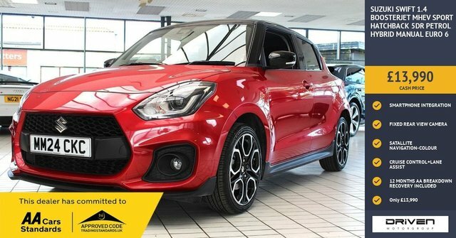 Suzuki Swift 1.4 Boosterjet Mhev Sport Hatchback Hyb Red