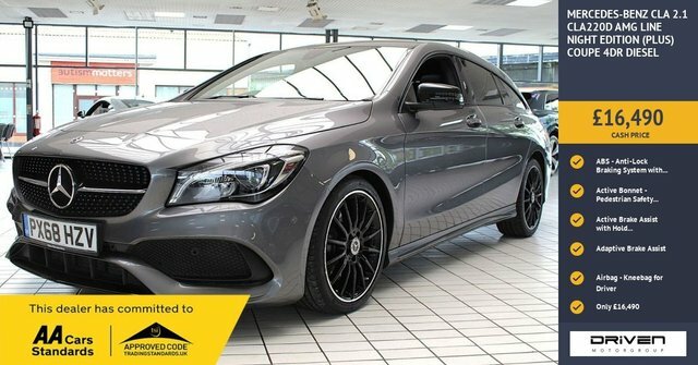 Mercedes-Benz CLA Class 2.1 Cla220d Amg Line Night Edition Plus Shooting PX68HZV Black