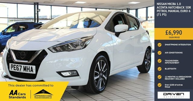 Nissan Micra 1.0 Acenta Hatchback Euro 6 71 White