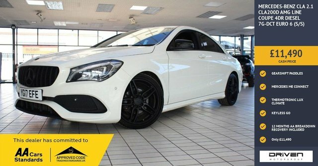 Mercedes-Benz CLA Class 2.1 Cla200d Amg Line Coupe 7G-dct Euro White